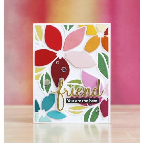 Mmao Crafts Metal Steel Cutting Dies New Flowers rectangular frame Stencil For DIY Scrapbooking Paper/photo Cards Embossing Dies