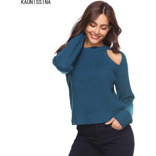 Fashion Knitted Pullovers Women Winter O-Neck Loose Short Sweaters Streetwear Clothes Female Sexy Chic Spring Autumn Sweater