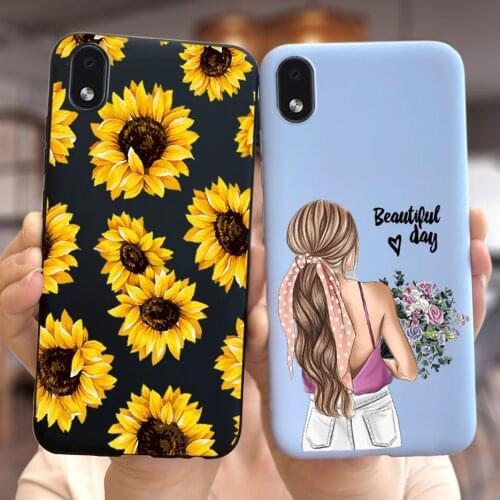 For Samsung Galaxy A01 Core Case SM-A013F Colorful Flowers Soft Silicone Cover For Samsung A01 Core M 01 Core Phone Cases Bumper