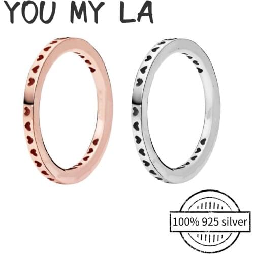 2021 New 925 Sterling Silver Ring Elevated Heart Shape Pave Pattern Loge Crown Rings For Women Fine Anniversary Jewelry