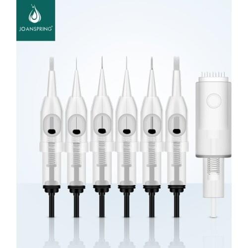 New Arrival White Tattoo Cartridge Needles 50Pcs/pack Nano Pin Needle For Auto Microneedle Derma Pen Tattoo Tip For Eyebrow Lip