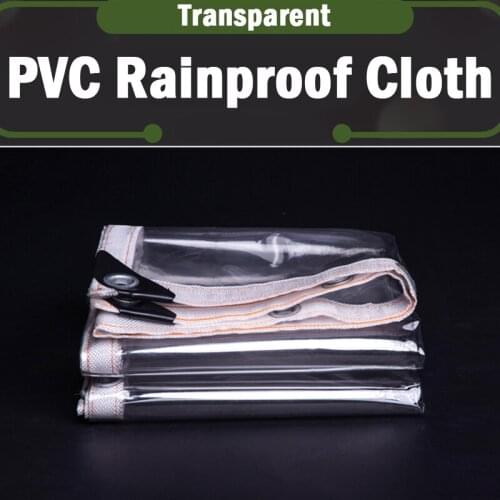 Customize Big Size Rainproof Cloth 99.9% Transparent PVC Tarpaulin Balcony Bonsai Succulent Plant Keep Warm Waterproof Cloth
