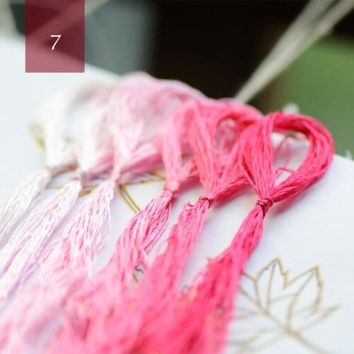 6 pieces embroidery Spiraea silk line Customizable thread-silk embroidery thread Hand-embroidered threads