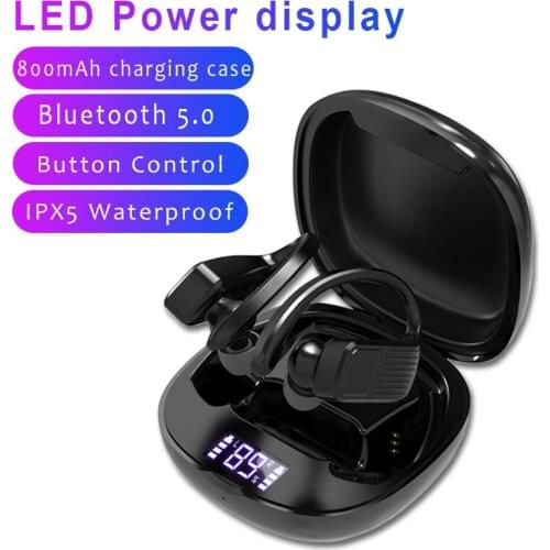 T11 TWS Bluetooth Earphones 5.0 Led Display Wireless Sports Earburds Sports Waterproof 8D Stereo Handsets with charging case