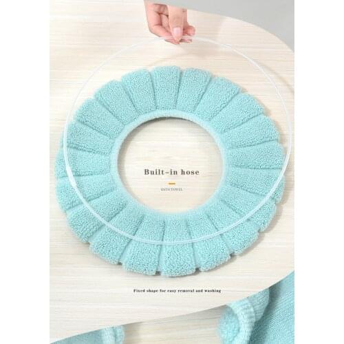 Universal Warm Soft Washable Toilet Seat Cover Mat Set for Home Decoration Closestool Mat Seat Case Toilet Lid Cover Accessories