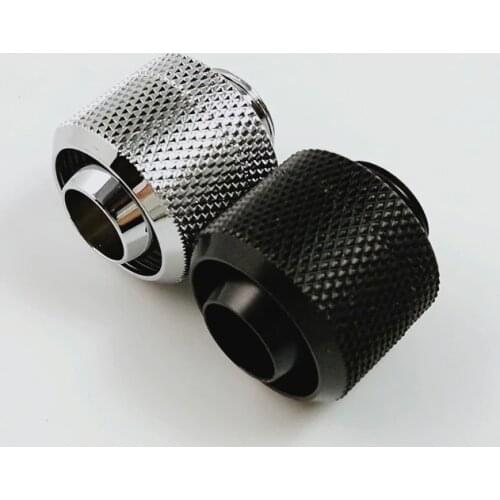 WinfMOD 3/8"ID X 5/8"OD (10 X 16mm tubing) Compression Fittings with G1/4 Thread Silvery Black Color