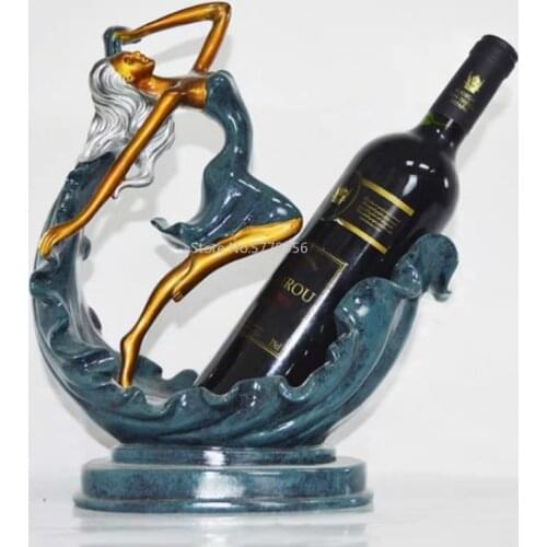 Pretty Dancer Wine Rack Cabinet Decoration Ornament Red Wine Rack Modern Home Decor Accessories New Home Gift