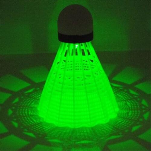 3Pcs Dark Night LED Glowing Light-up Nylon Badminton Shuttlecocks Indoor & Outdoor Sports New Colorful Lighting Balls L436OLB