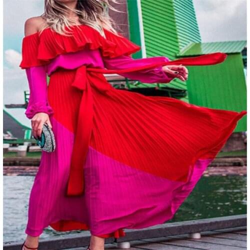 Летние платья с открытыми плечами YINGAICONG China At AliExpress