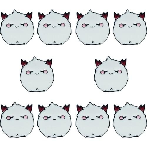 10pcs Cartoon Brooches Demon Pin Devil Anime Metal Enamel Pins Shirt Bag Briefcase Badges Lapel Pin Jewelry Accessories