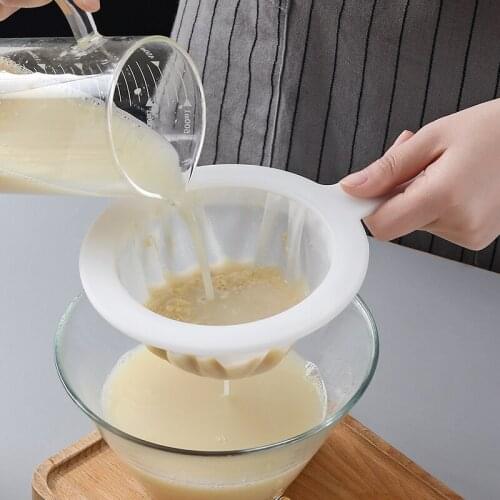 100/200/400 Mesh Kitchen Ultra-fine Mesh Strainer Reusable Nylon Filter Bag Spoon Suitable For Soy Milk Coffee Nut Milk Yogurt