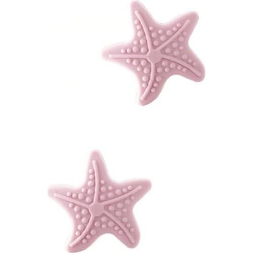 8pcs self adhesive silicone door bumpers wall protection cushions handle protectors starfish shaped
