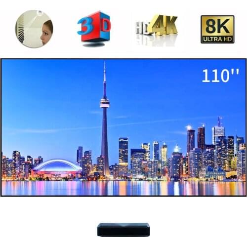 Free shipping Best Quality 110" ALR / CLR CBSP PET Crystal Fixed Frame Projection Screen for XIAOMI FENGMI UST Laser Projectors