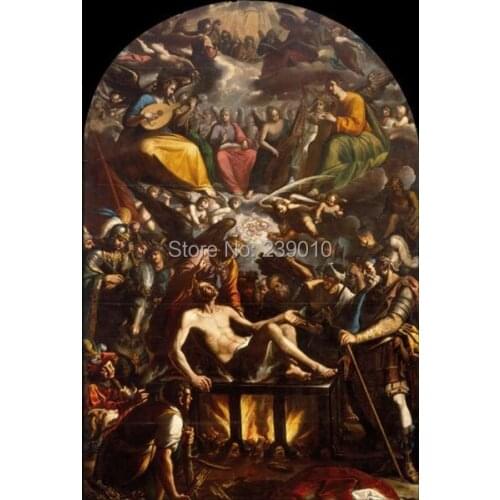 Free Shipping Religious oil painting on canvas frescoes painting redemption figure canvas prints oil painting unframed