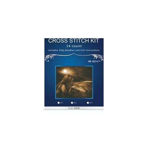Free delivery Top Quality popular counted cross stitch kit kiss kissing dolphin in the sea love