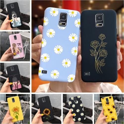 Lovely Flower Case For Samsung Galaxy S5 S 5 I9600 SM-G900F S5 Neo SM-G903F G903 S5 Duos G9006 G9006V Soft Silicone Cover Capa