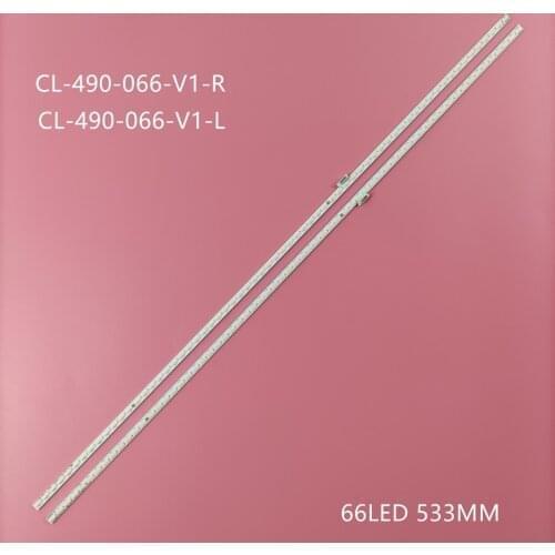 FOR 49pus7101 LK 10024664-A0 11800820-A0 CL-490-066-V1-R 11800819-A0 CL-490-066-V1-L 66LED 533MM 100%NEW left and right