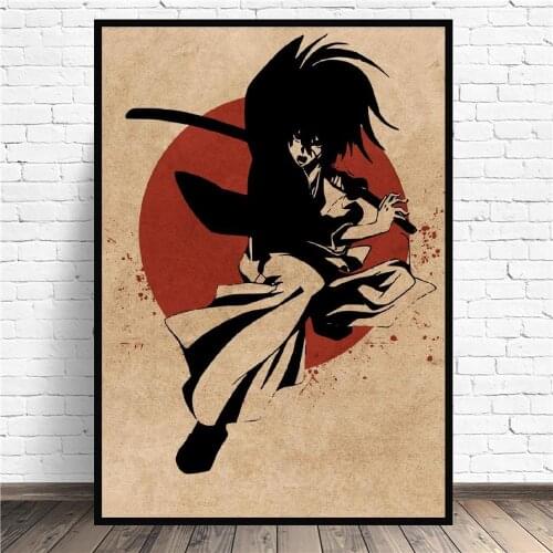 Himura Kenshin Anime Art Print Wall Poster Living Room Decoration No Frame