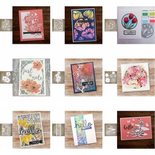Delicate Flowers Die Cuts For Card Making 2020 New Various Flower Metal Cutting Dies Stencils For Paper Crafts