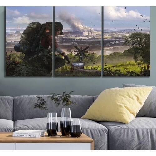 HD Fantasy Art Wall Paintings Tom Clancys The Division 2 Video Games Art Women Solider Picture Canvas Paintings for Wall Decor
