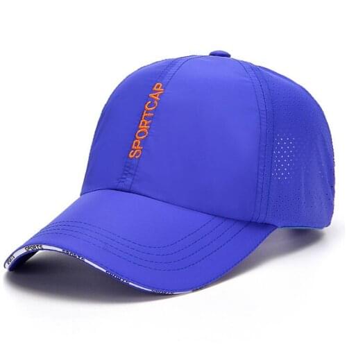 Summer quick-drying baseball caps mens thin breathable mesh caps ladies outdoor sunscreen sun hats