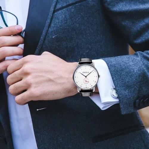 Mens Quartz Watch 7.9mm Ultra-thin Design Waterproof Simple Fashion Comfortable to Wear Watch XIN-Shipping