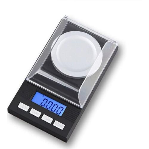 50g/0.001g Mini LCD Digital Jewelry Electronic Scale Kitchen Precision Milligram Weighing Balance Scales Portable
