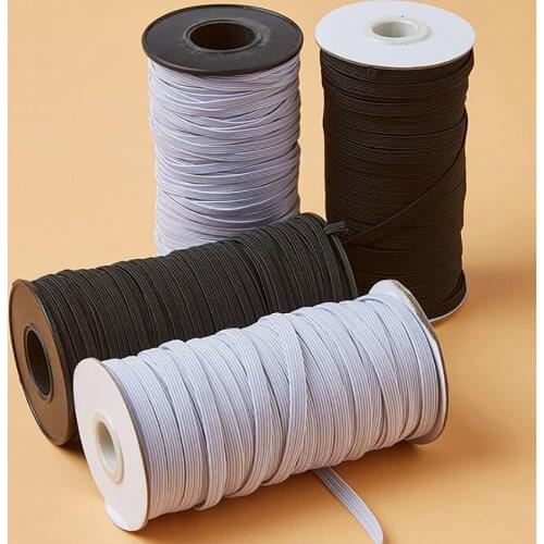 PPCrafts 3 5 6 8 10 12MM Black Grey Elastic Ribbon Transparent Webbing For Handwork Apparel Sewing & Fabric Edge Accessories