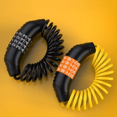 Durable Password Bicycle Locks Anti-theft Helmet Lock for Scooter Motorcycle Portable Mtb Road Bike Lock Cable