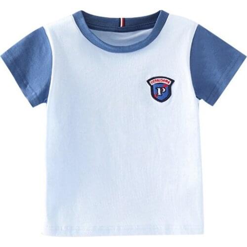 27Kids Boys T-shirt Baby Cotton Summer Clothing Short Sleeve Toddler Fashion Cute Soft Treatment Breathable Clothes