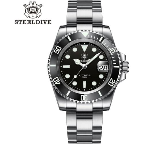 SD1953 Stainless Steel NH35 Watch Steeldive Top Brand Sapphire Glass Men Diver Watches reloj hombre