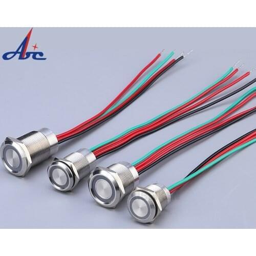 1Pc DC 12V Mini Touch Sensor Switch 16MM Dimmable/Not Dimmable Closet Corridor LED Strip Light Sensor Touch Detector Switch