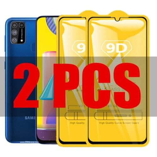 2Pcs 9D Glass For Samsung M31 Protective Glass on the for Samsung Galaxy M31Prime M31 Prime M21S F41 Screen Protector Film
