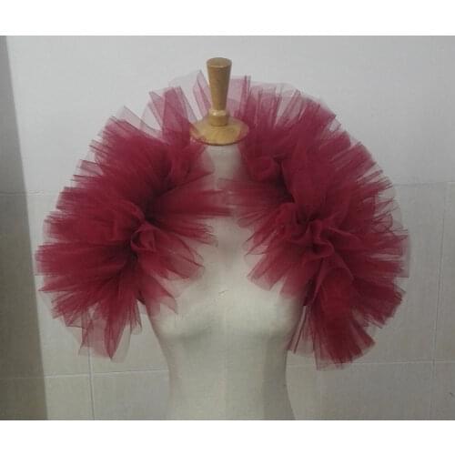 Amazing and unique tulle shoulder wrap # FC16002BG