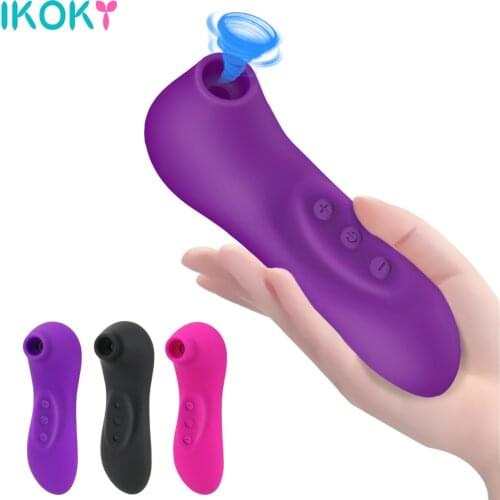 Powerful Clit Sucker Vibrator Tongue Vibrating Nipple Sucking Blowjob Clitoris Stimulator Etotic Sex Toys for Women Masturbator