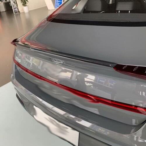 For Hyundai Sonata DN8 2020 2021 ABS Carbon Fiber Side Rear Window Spoiler Triangle Cover Sticker Trim Car Parts Styling