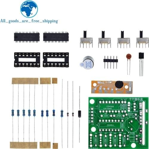 16 Music Sound Box BOX-16 Board 16-Tone Electronic Module DIY Kit Parts Components Soldering Practice Learning Kits for Arduino