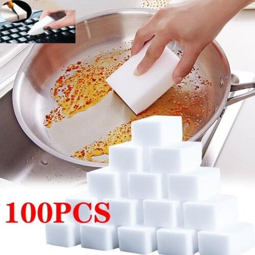 20/50/100pcs Melamine Sponge Magic Sponge Eraser Melamine Sponge Cleaner Cleaning Sponge for Kitchen Bathroom Cleaning Tools