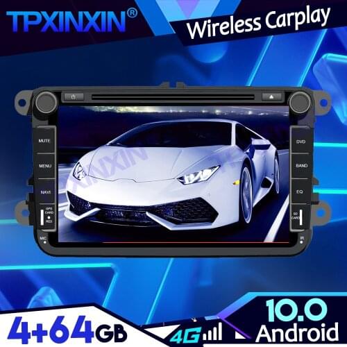 4G-64G Android 10.0 For Volkswagen Car PX6 IPS Carplay DSP Tape Recoder Multimedia Player Head Unit Navigation GPS Auto Radio