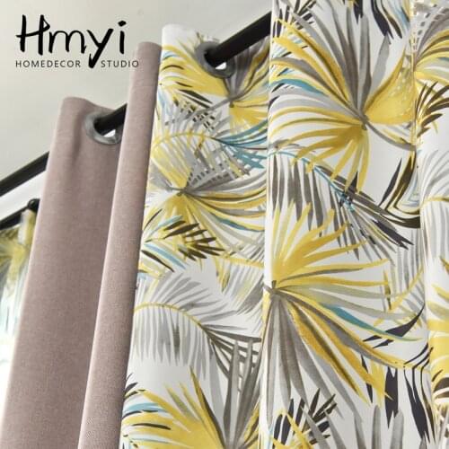 American Pastoral Flower Stitching Curtains For Living Room Windows Drapes Bedroom Curtains Treatments Shading 95% Blinds