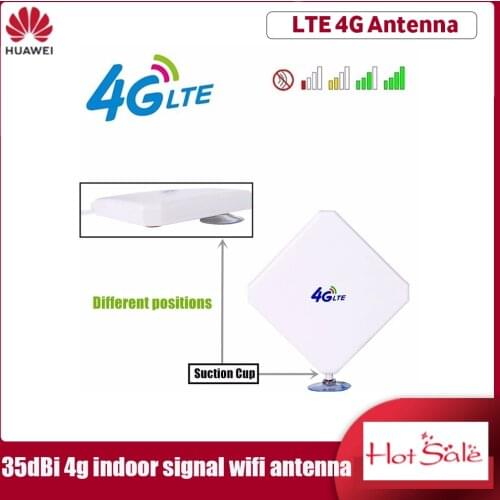 LTE 4G patch antenna 35dBi 4G Indoor signal wifi antenna with SAM CRC9 TS9 high gain 4G antenna For huawei E8372,E5577,E5372