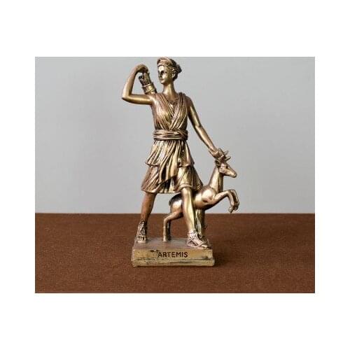 FIGURE STATUE SCULPTED THE MOON ARTEMIS GODDESS OF HUNTING SCULPTURE FURNISHING ARTICLES DECORATIONS LOVERS MERRY CHRISTMAS HOME