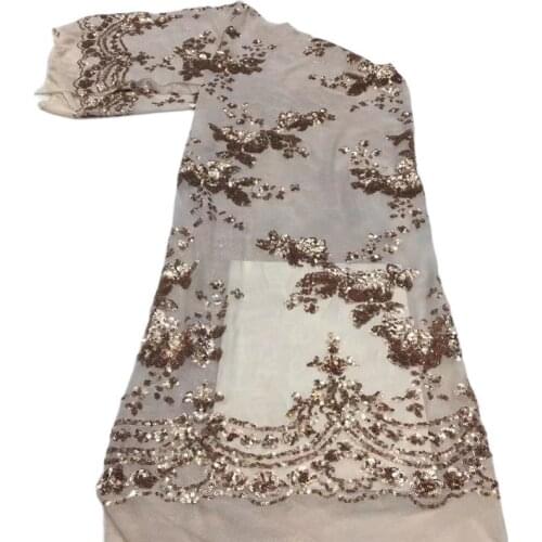 Sparkly Sequins Flowers Lace Latest African Fabric JRB-14.61602 Nigerian French Material With Shinny for Party or Fashion Dress