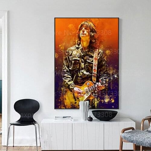 John Squire Guitarist The Seahorses Band Poster Wall Art Canvas Painting Posters And Prints Pictures For Living Room Decor