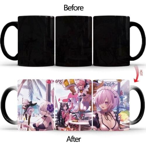 Big breasts girl Coffee Mug Anime Milk Tea Heat Sensitive Mug Changing Color Magic Mug Best Gift for Your Friends BSKT-054