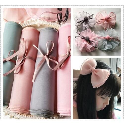 12cm wide 20m/lot Ogan Yarn Ribbon for DIY Hair Band handmade Bow Accessories /Hat Decorate /Garments DIY Crafts Accessories