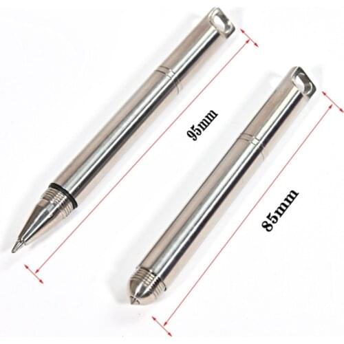 Multifunction Mini Keychain Pen Pure Titanium Ballpoint Pen EDC Signature Pen Dropship