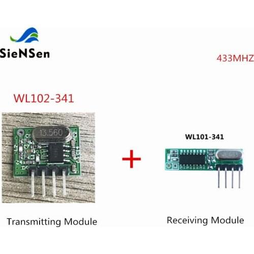 SienSen 433Mhz Transmitting Module and Superheterodyne Wireless Receiving Module for Security Monitoring System Access Control