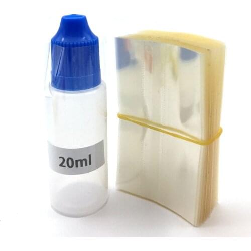 1000Pcs Clear PVC Heat Shrink Wrap Film for 20ml E Liquid Bottle Plastic Bottles Heat Shrink Film Shrink Seal