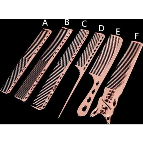 1PC Professional Aluminum Hairdressing Cut Comb Durable And Antistatic Barber Haircut Comb In Alunimium lifetime of use